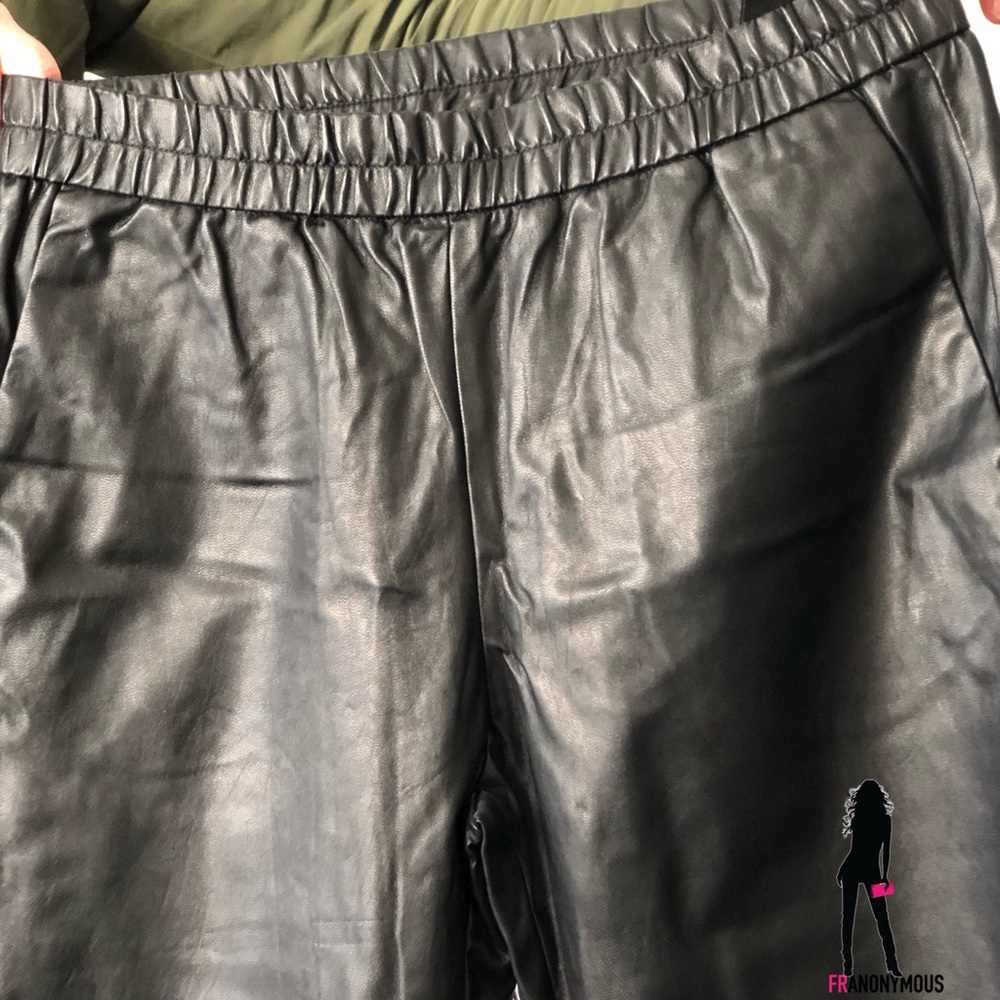 Black Leather Pants - Picture 3 of 4